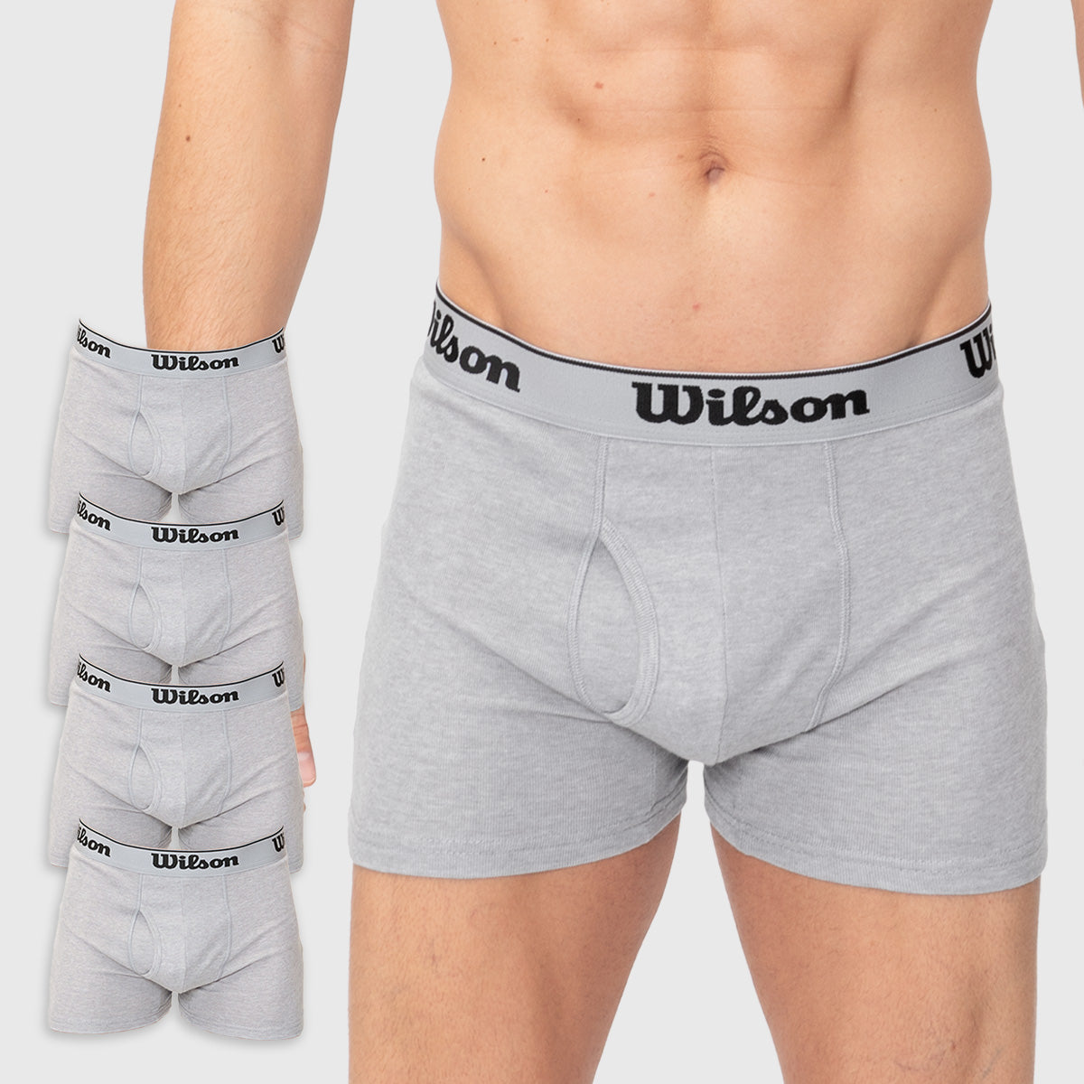 Boxer Liso Wilson Pack 4 Suave Al Tacto Para Hombre - Sports Center