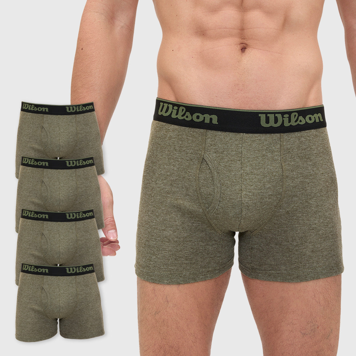 Boxer Liso Wilson Pack 4 Suave Al Tacto Para Hombre - Sports Center
