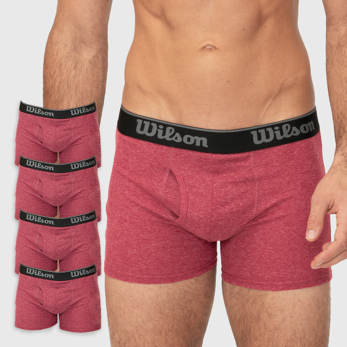 Boxer Liso Wilson Pack 4 Suave Al Tacto Para Hombre - Sports Center