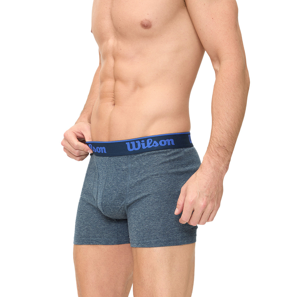 Bóxer Liso Wilson Suave Al Tacto Hombre Azul Marino - Sports Center