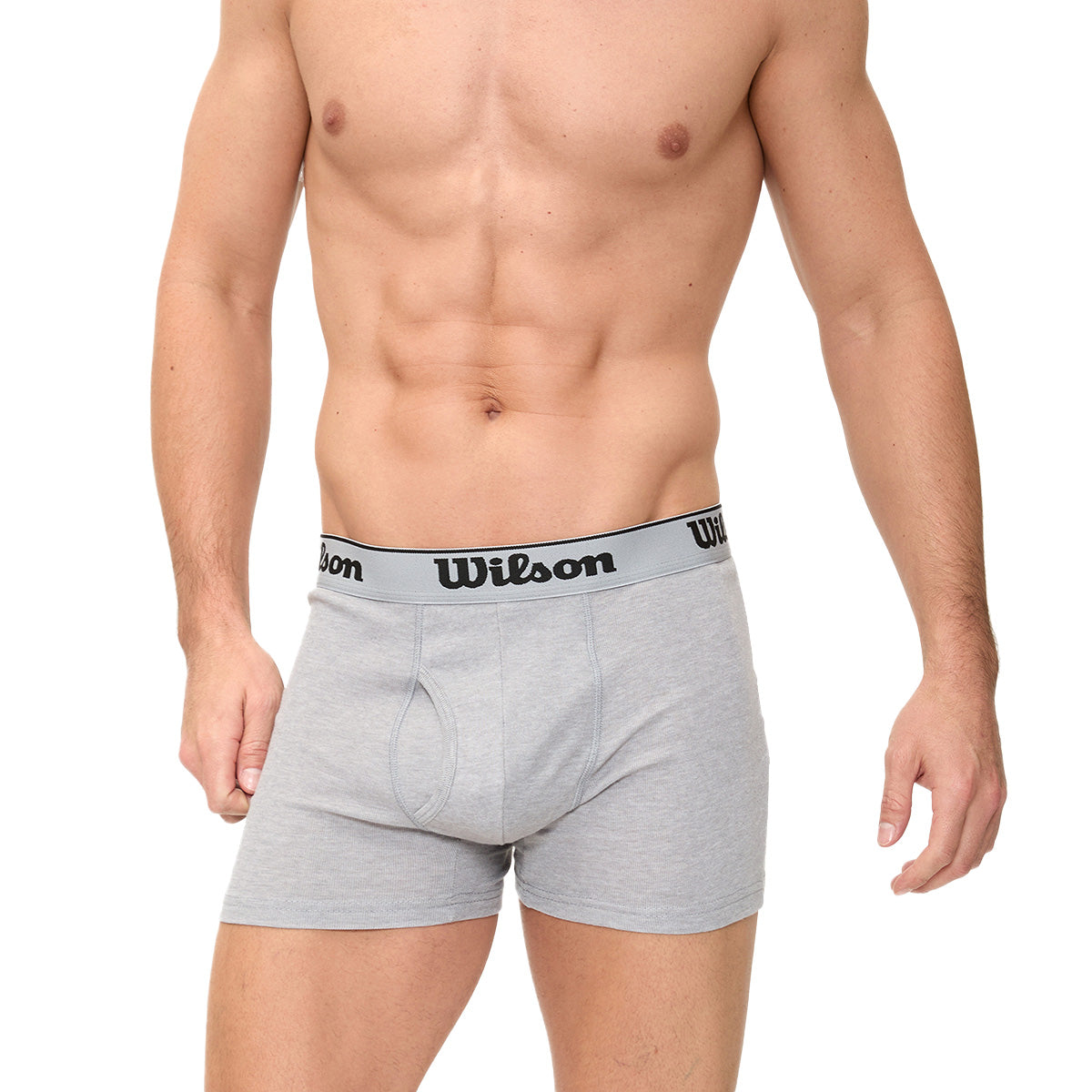 Bóxer Liso Wilson Suave Al Tacto Para Hombre Gris - Sports Center
