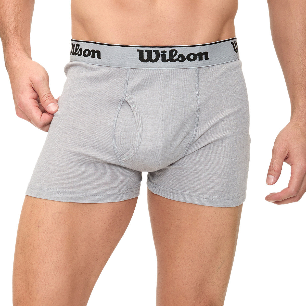 Bóxer Liso Wilson Suave Al Tacto Para Hombre Gris - Sports Center