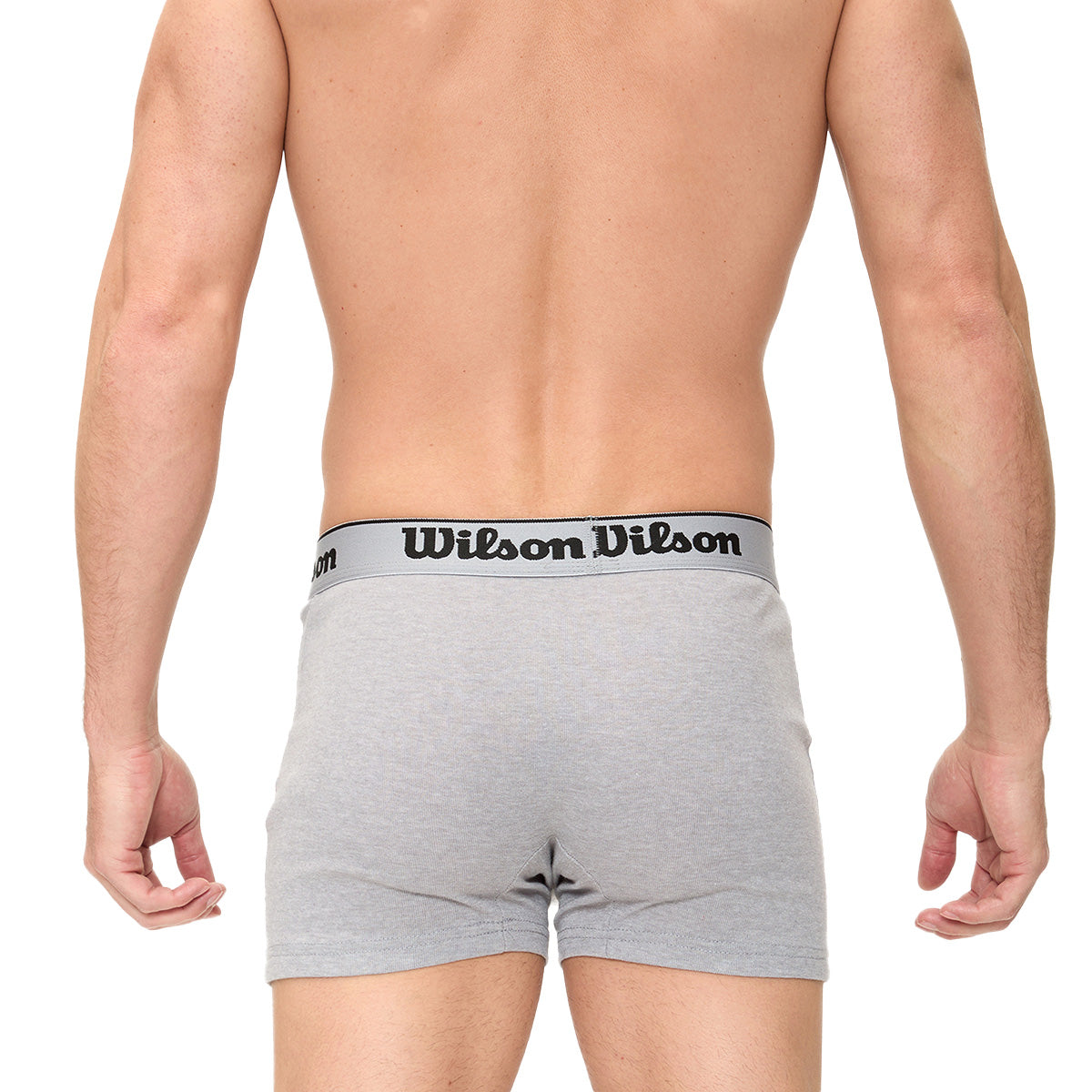 Bóxer Liso Wilson Suave Al Tacto Para Hombre Gris - Sports Center
