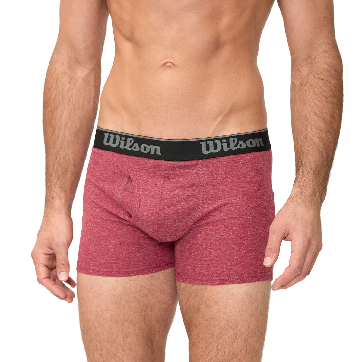 Bóxer Liso Wilson Suave Al Tacto Para Hombre Vino - Sports Center