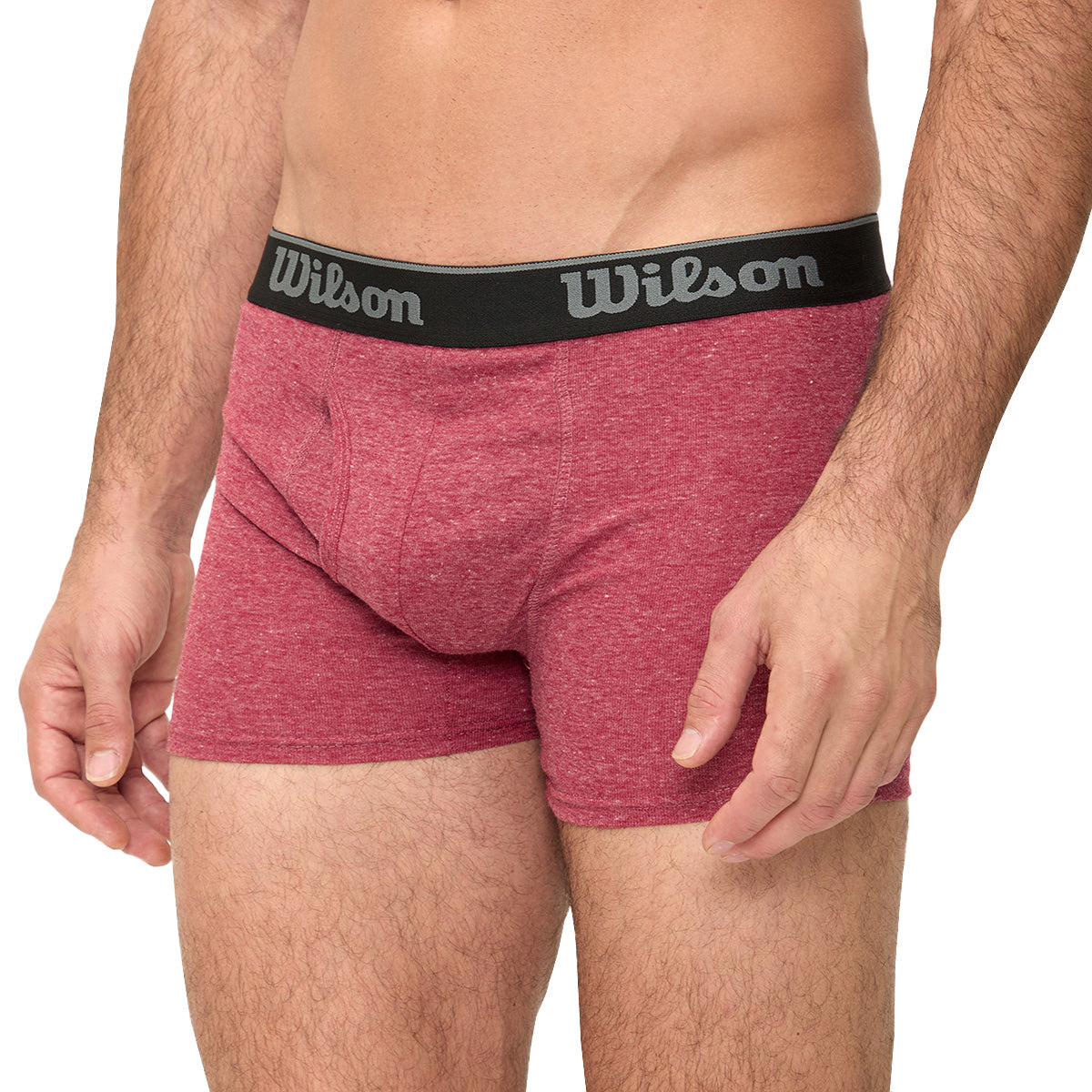 Bóxer Liso Wilson Suave Al Tacto Para Hombre Vino - Sports Center