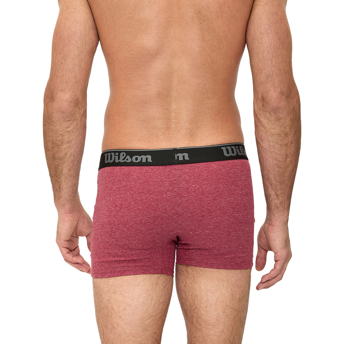 Bóxer Liso Wilson Suave Al Tacto Para Hombre Vino - Sports Center