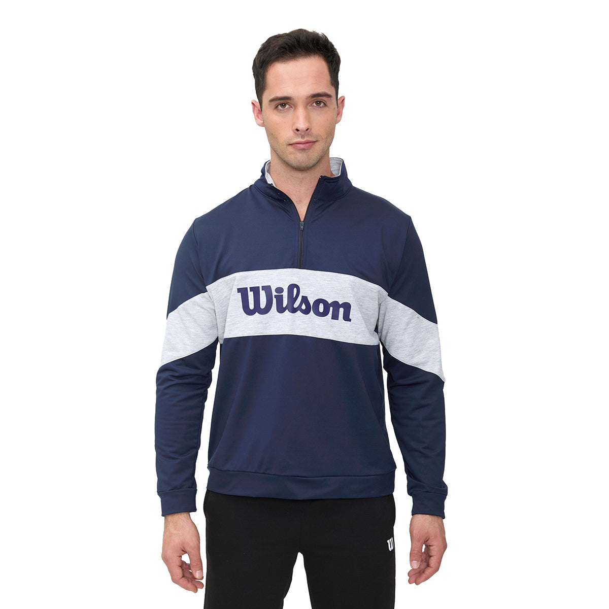 Sudadera Deportiva Wilson Con Franja gris para Hombre - Sports Center