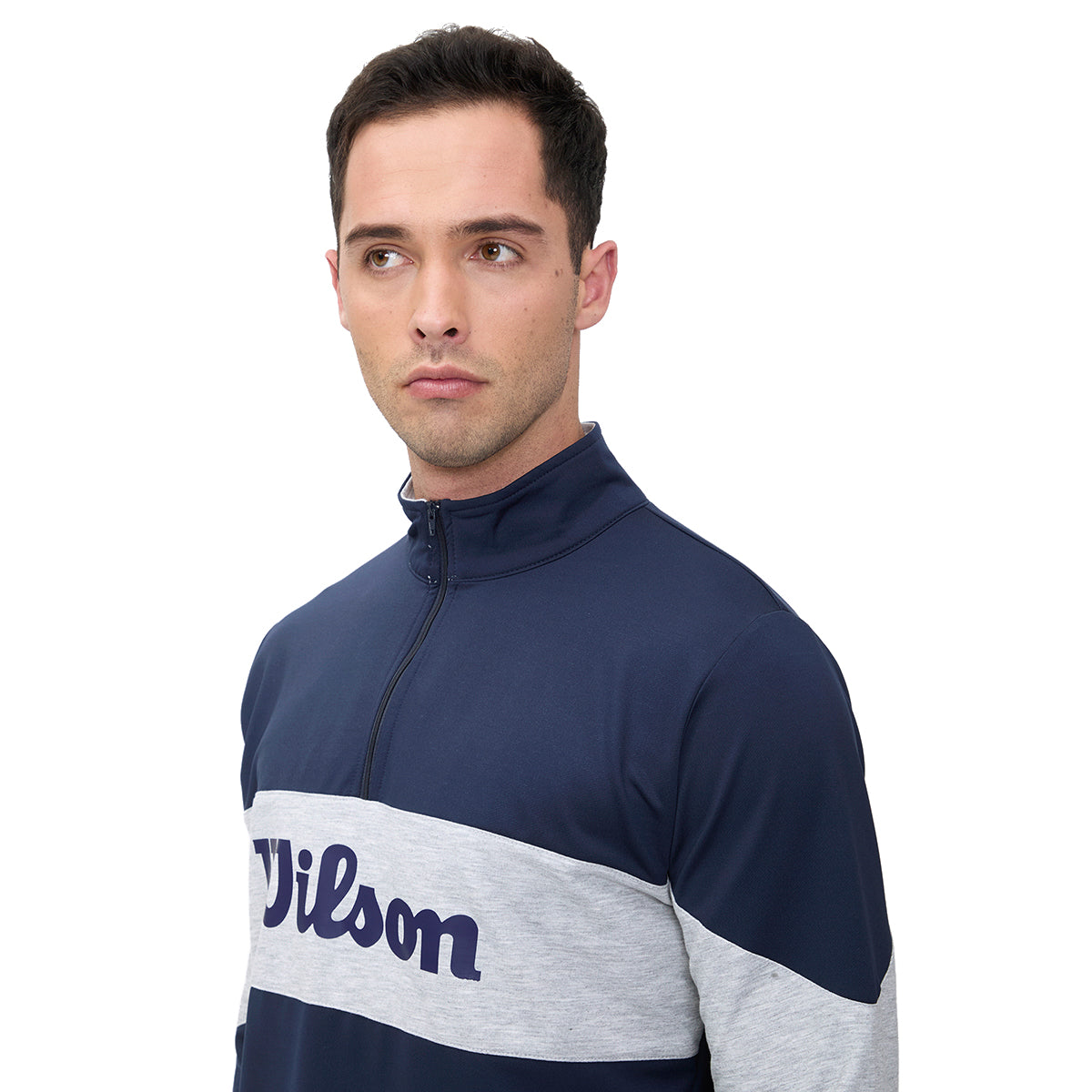 Sudadera Deportiva Wilson Con Franja gris para Hombre - Sports Center