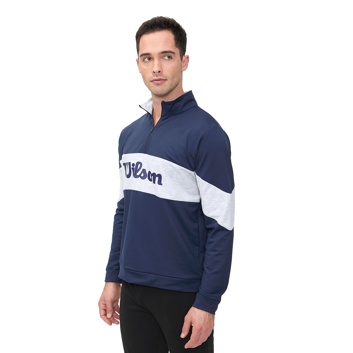 Sudadera Deportiva Wilson Con Franja gris para Hombre - Sports Center