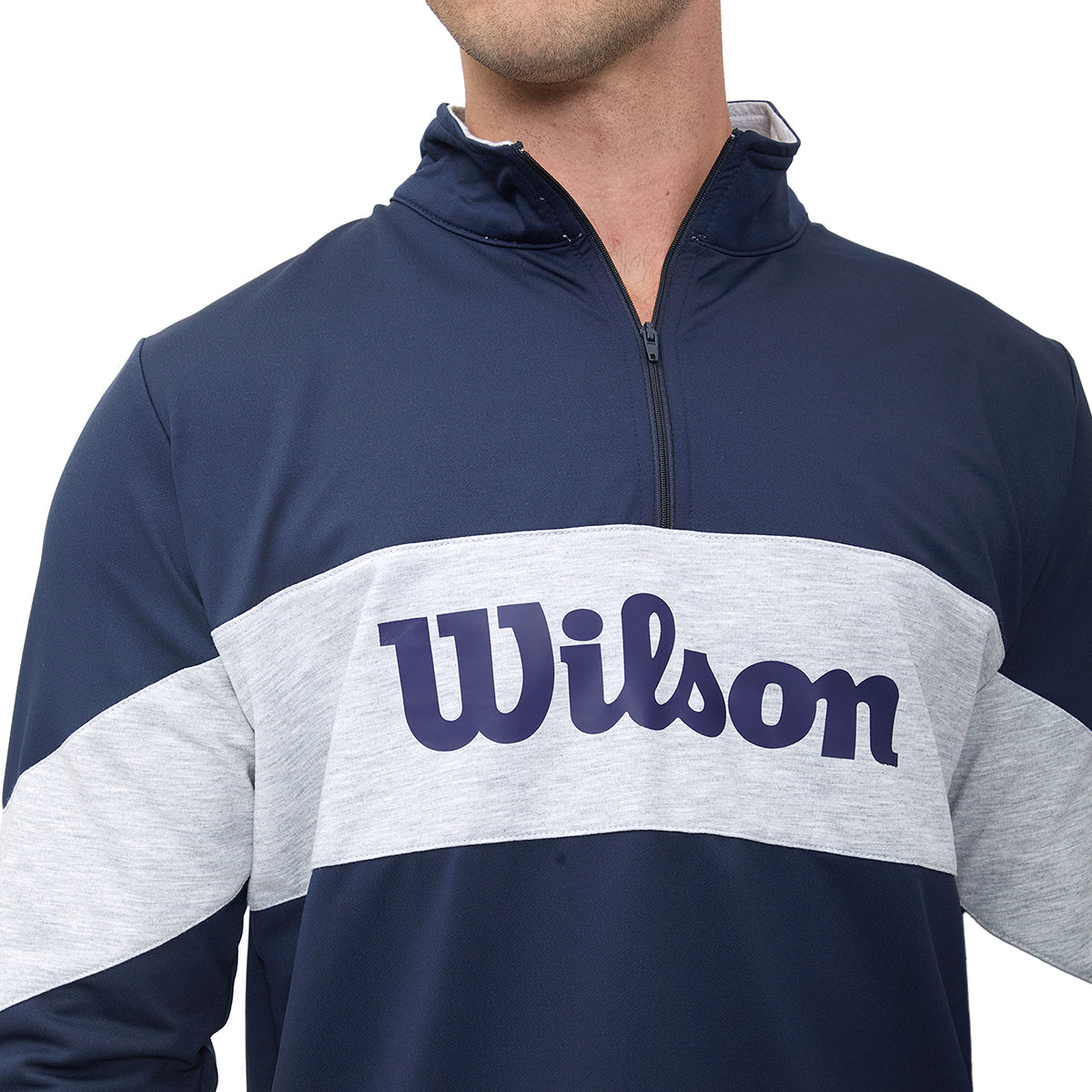 Sudadera Deportiva Wilson Con Franja gris para Hombre - Sports Center