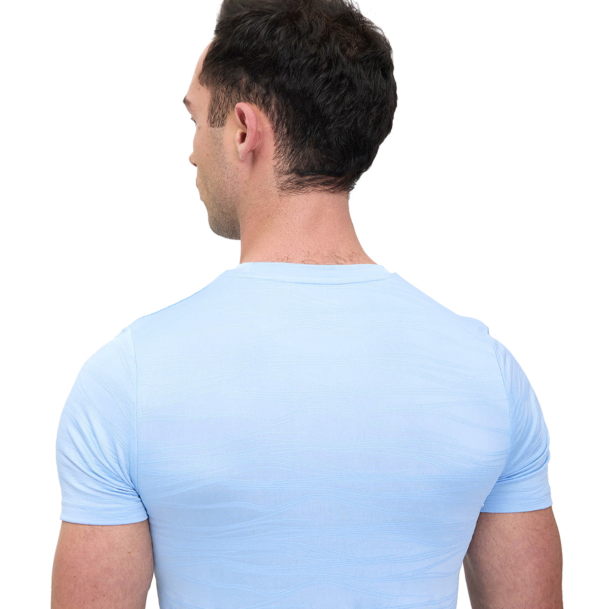 Playera Deportiva Ultra Flexible Relieve al tacto para Caballero