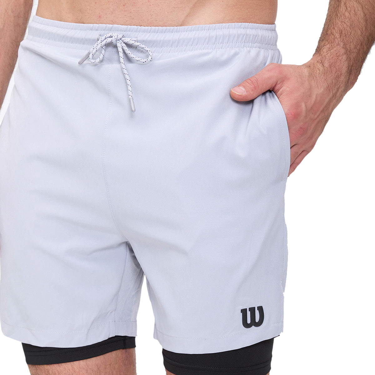 Short 2 en 1 Wilson Deportivo Resistente Hombre - Sports Center
