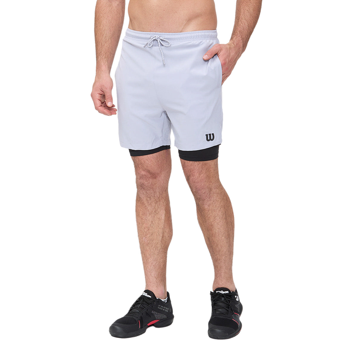Short 2 en 1 Wilson Deportivo Resistente Hombre - Sports Center