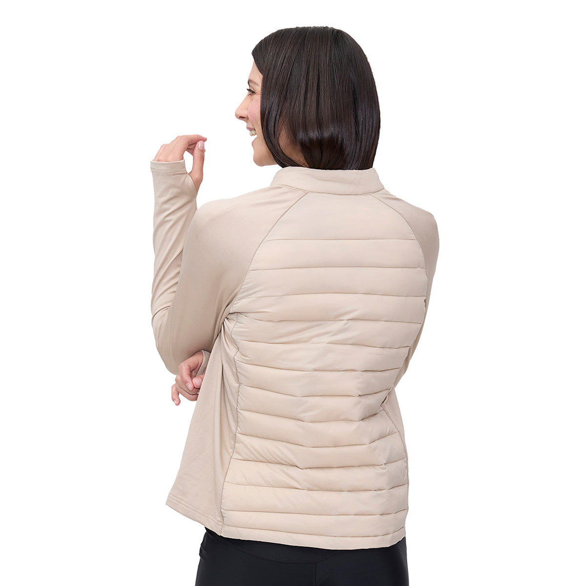 Chamarra Deportiva Wilson Rompe Vientos para Mujer Beige - Sports Center