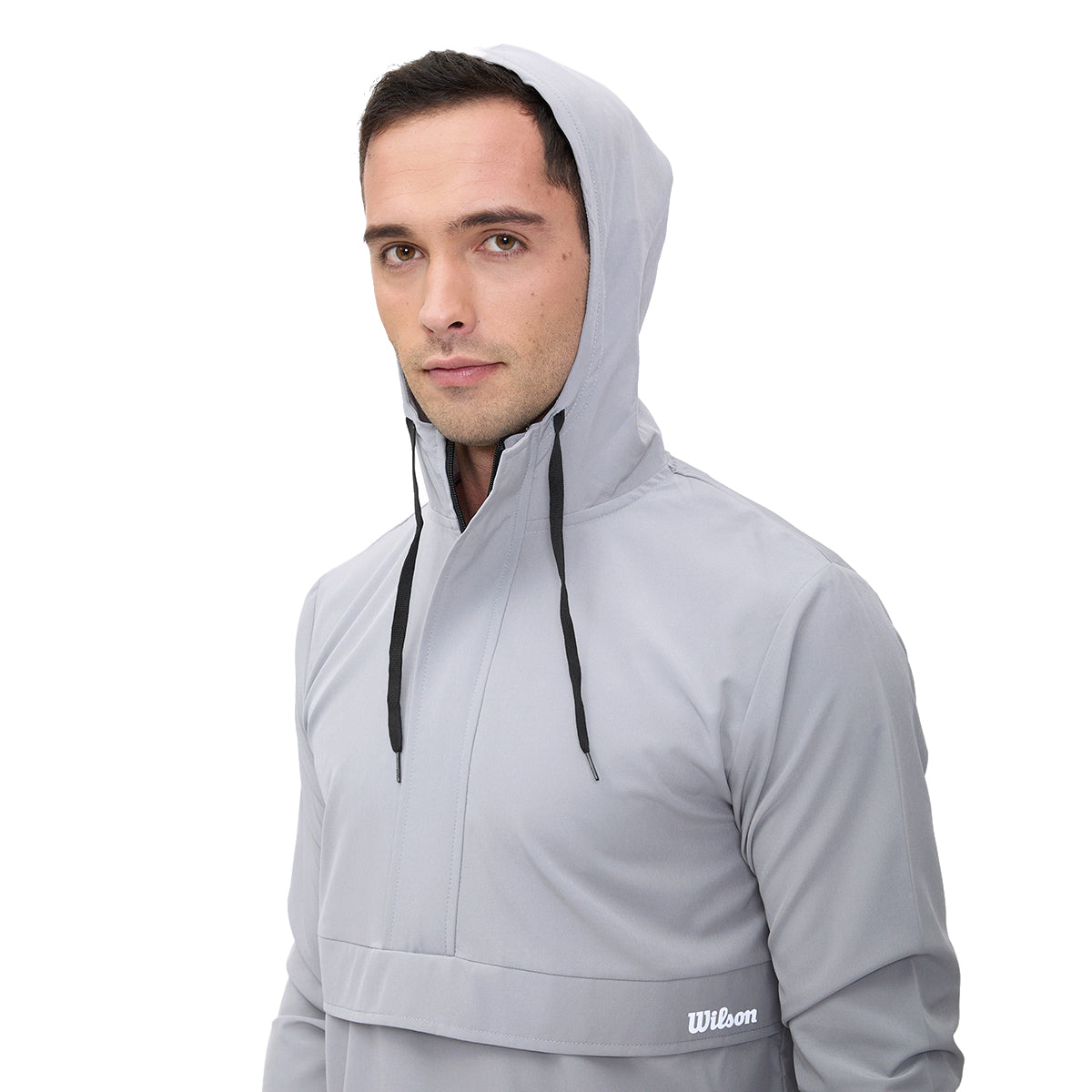Sudadera Wilson Flex Ligera Medio Cierre con Capucha Hombre