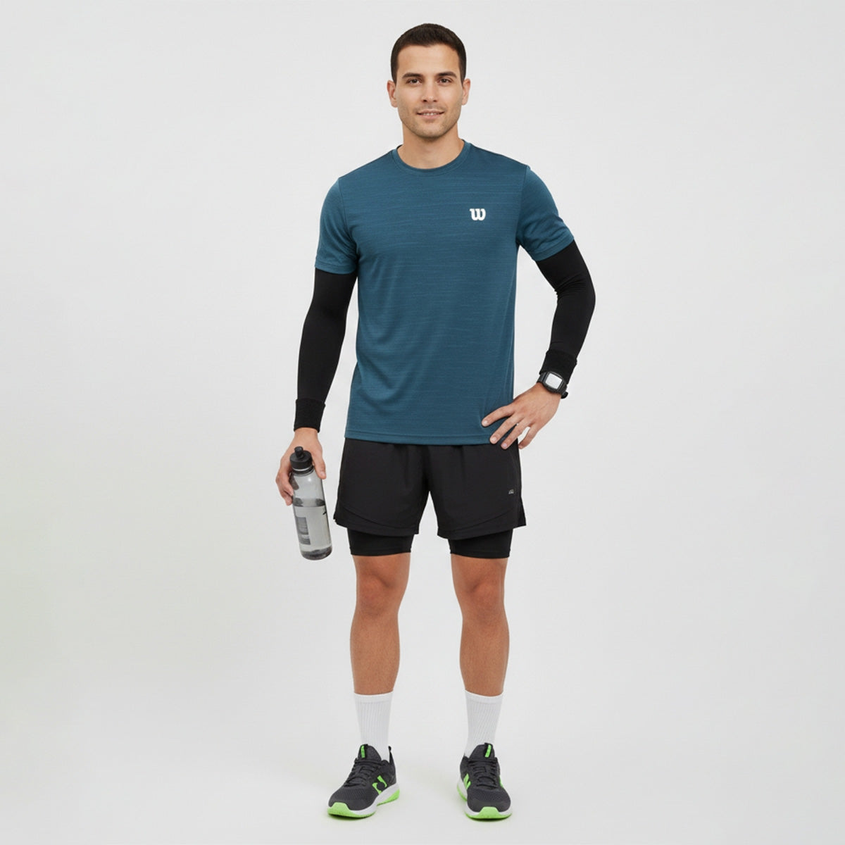 Playera Wilson Mc Bee Jaspeada Cuello Redondo Hombre - Sports Center