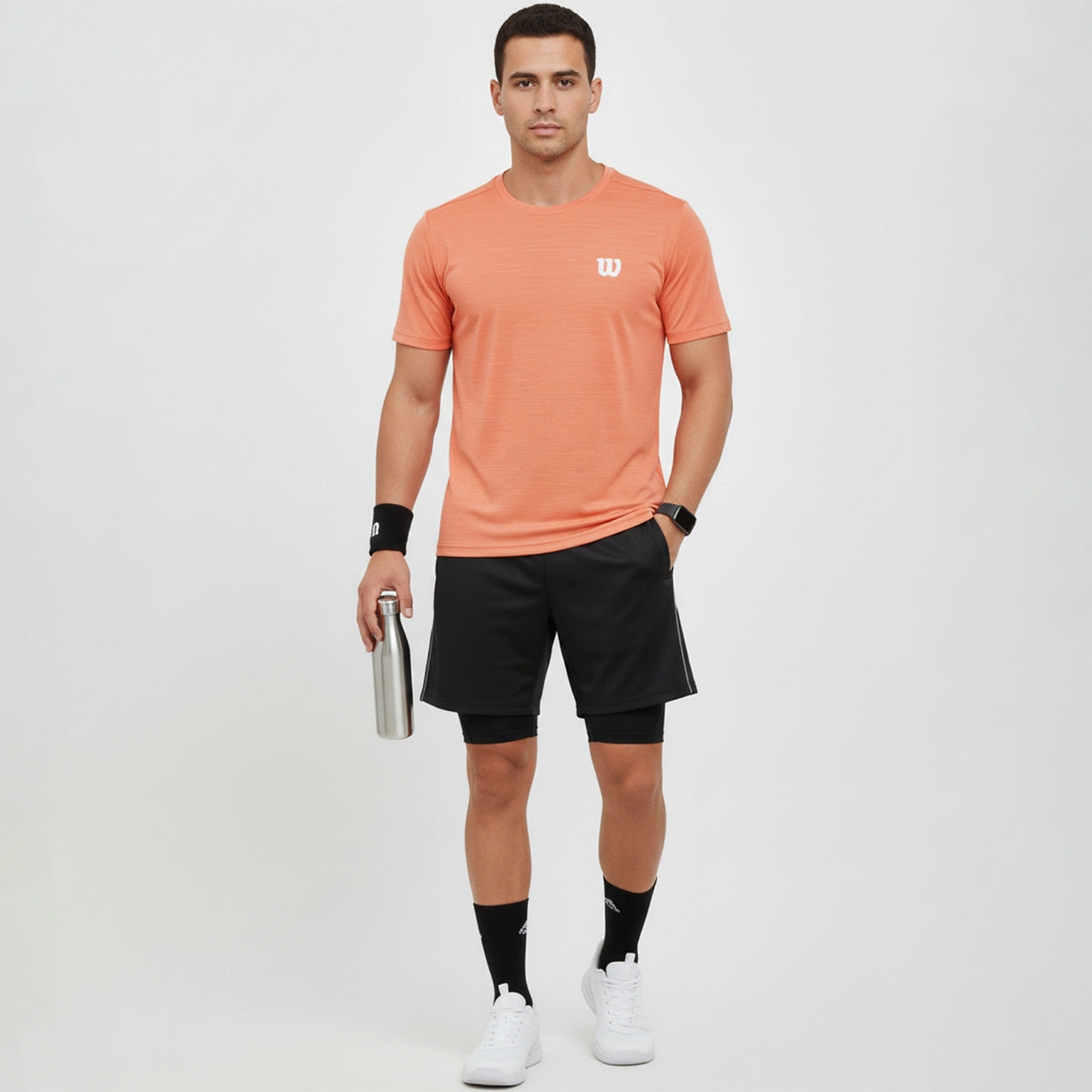 Playera Wilson Mc Bee Jaspeada Cuello Redondo Hombre - Sports Center