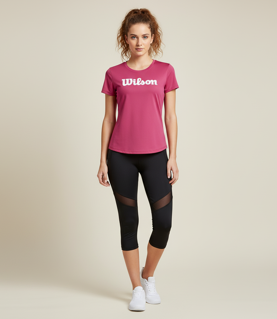 Playera Wilson Slim Fit Cuello Redondo Mujer