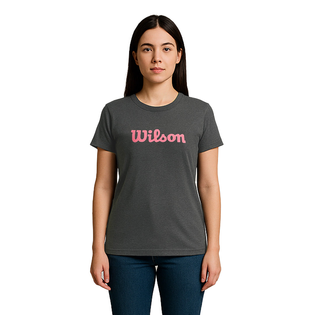 Playera Wilson Slim Fit Cuello Redondo Mujer - Sports Center