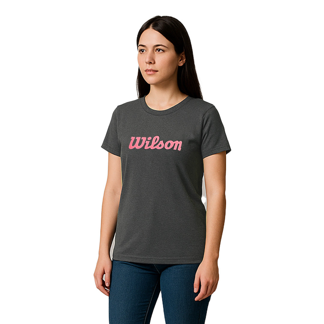 Playera Wilson Slim Fit Cuello Redondo Mujer - Sports Center