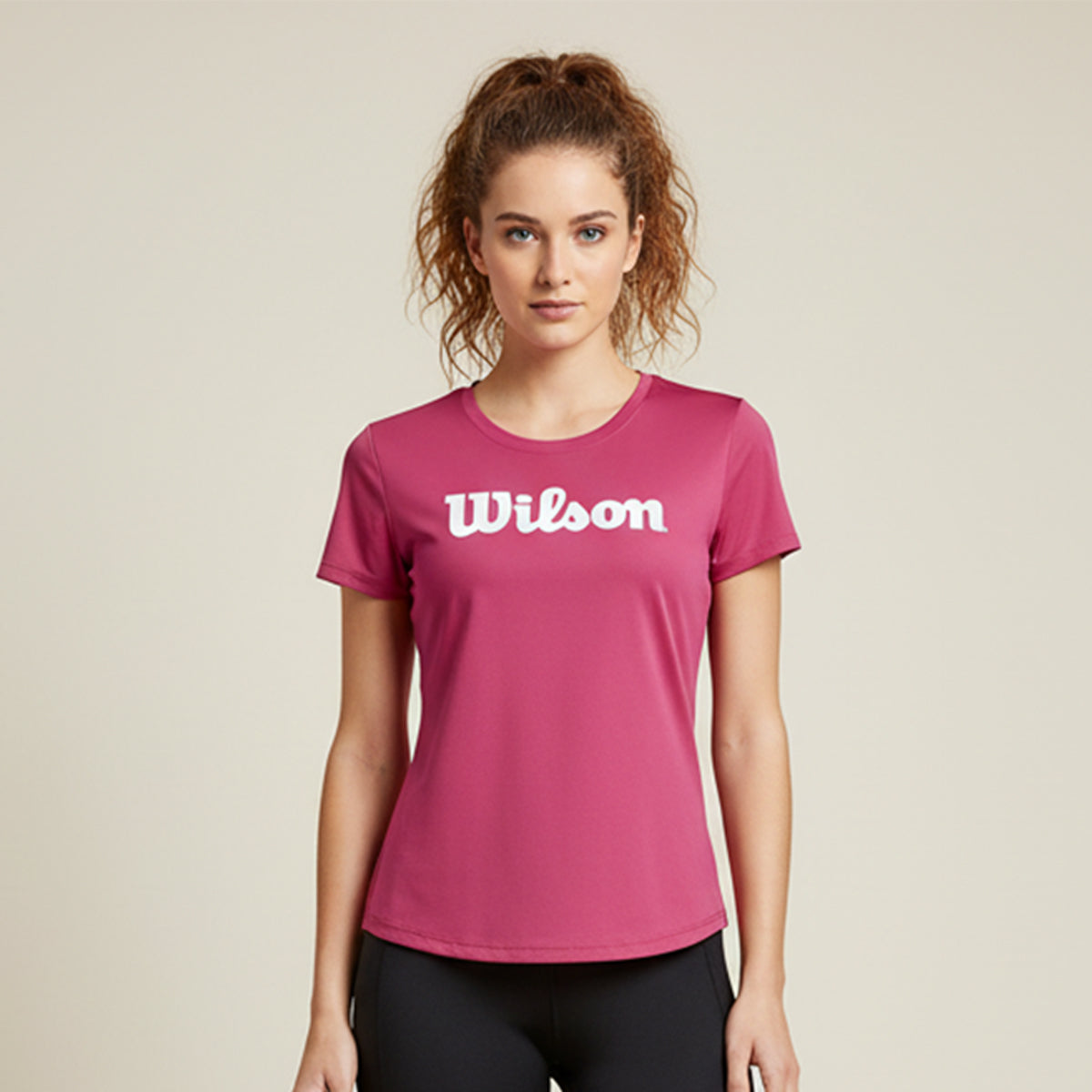 Playera Wilson Slim Fit Cuello Redondo Mujer - Sports Center