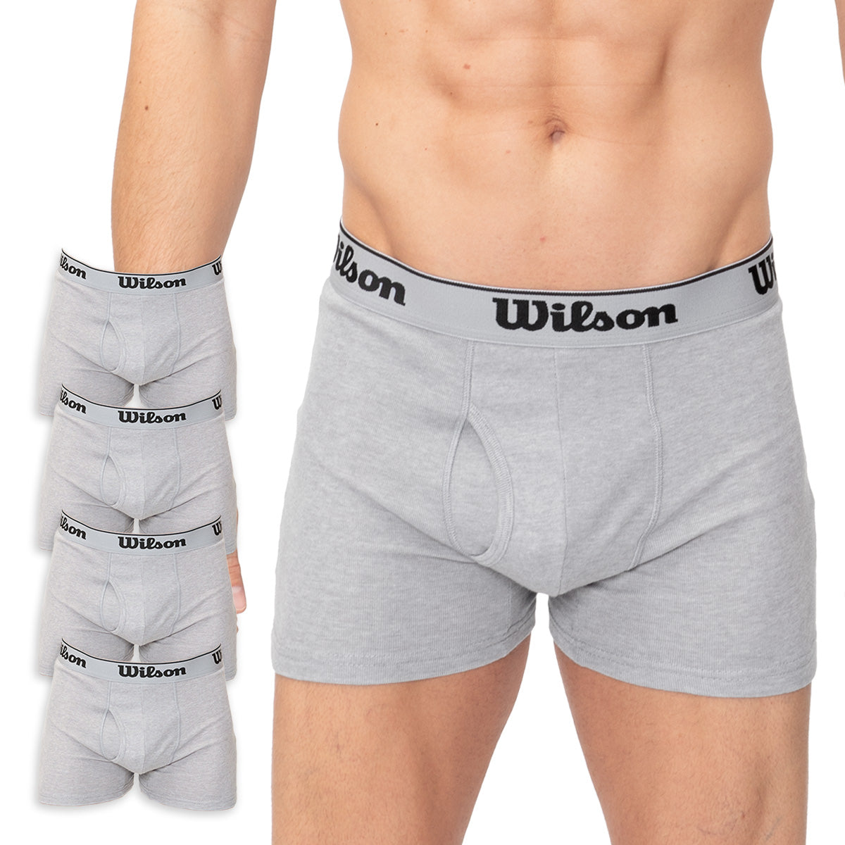 Bóxer Liso Wilson Pack 4 suave al tacto para Hombre - Sports Center