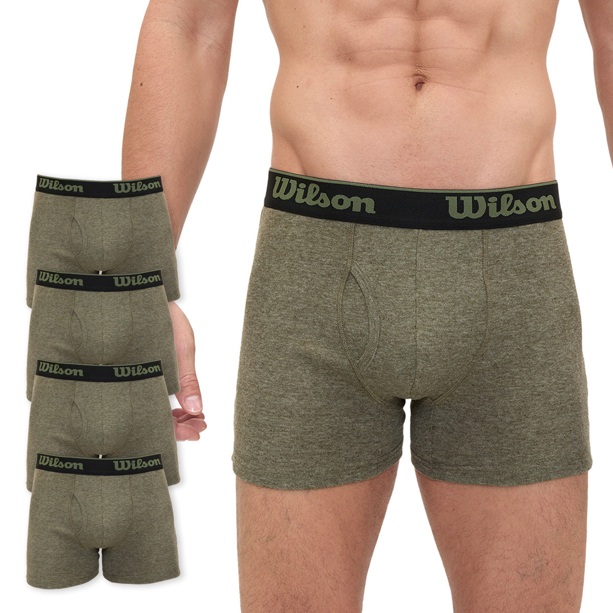 Bóxer Liso Wilson Pack 4 suave al tacto para Hombre - Sports Center