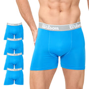 Pack 4 Bóxers Medios Wilson Liso Transpirables Hombre