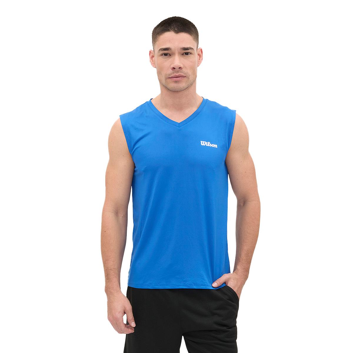 Camiseta Wilson Ultra Ligera Logo Cuello V Hombre - Sports Center