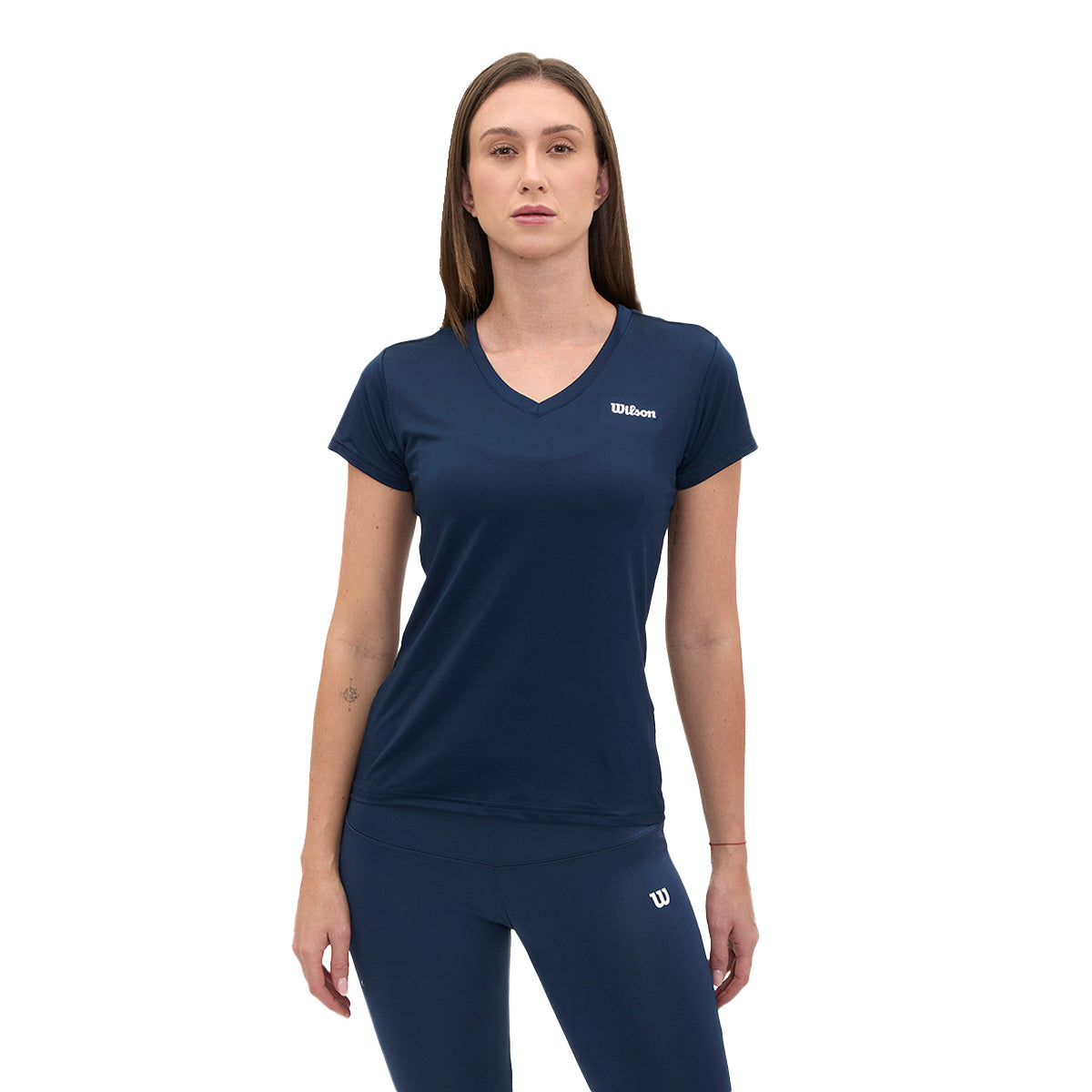 Playera Wilson Ultra ligera Cuello V para Mujer