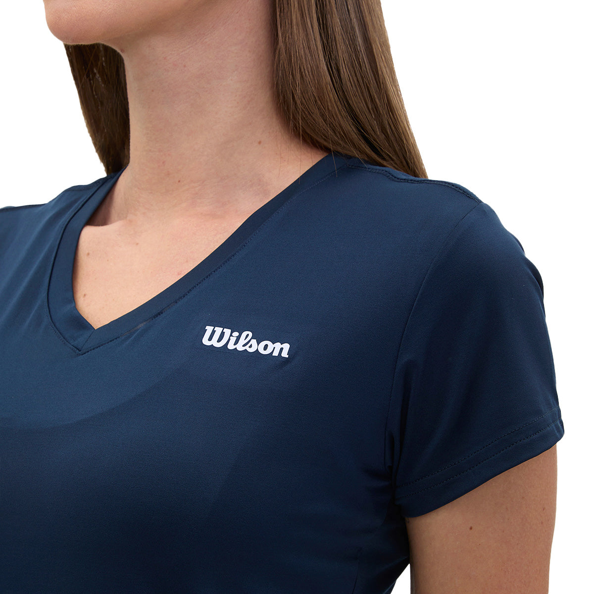 Playera Wilson Ultra ligera Cuello V para Mujer