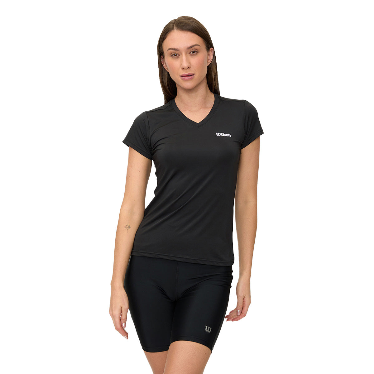 Playera Wilson Ultra ligera Cuello V para Mujer