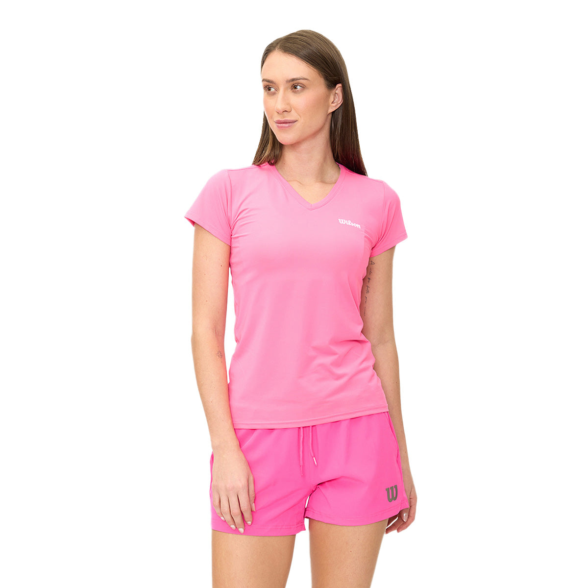 Playera Wilson Ultra ligera Cuello V para Mujer