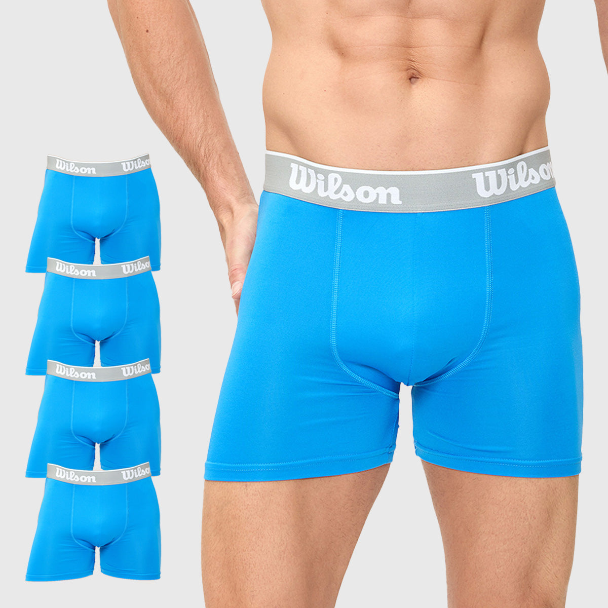 Boxer Wilson Pack 4 Caballero Liso Transpirable - Sports Center