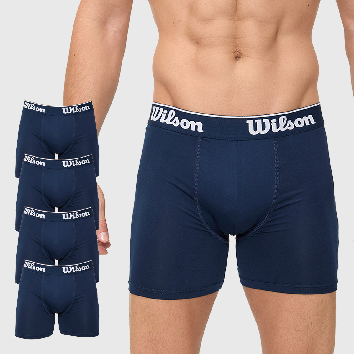 Boxer Wilson Pack 4 Caballero Liso Transpirable - Sports Center