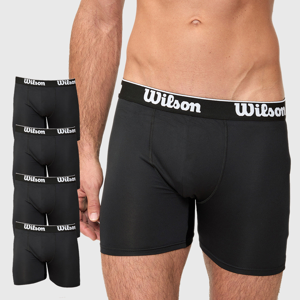 Boxer Wilson Pack 4 Caballero Liso Transpirable - Sports Center