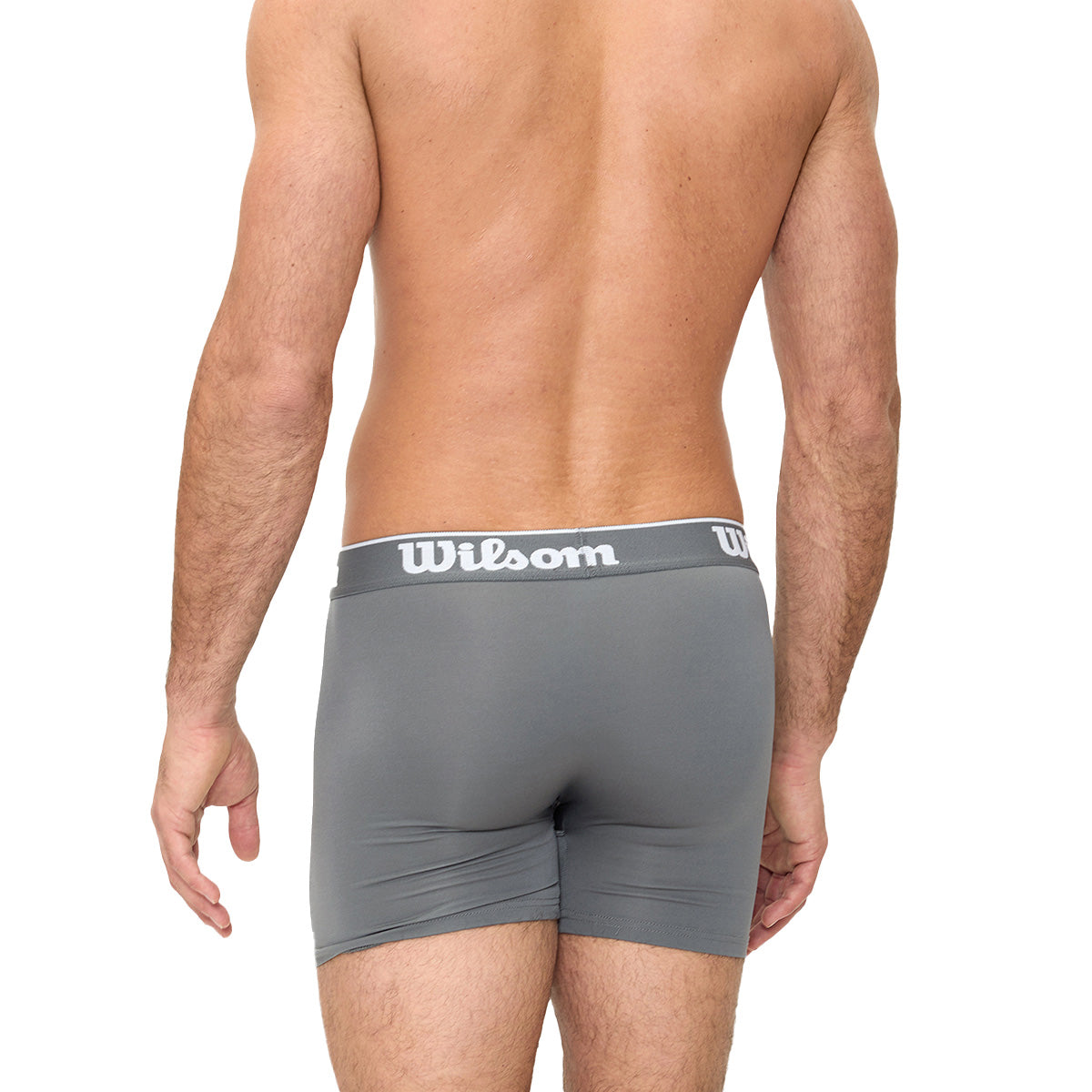 Bóxer Wilson Con Elástico Suave Para Caballero Gris Oxford - Sports Center