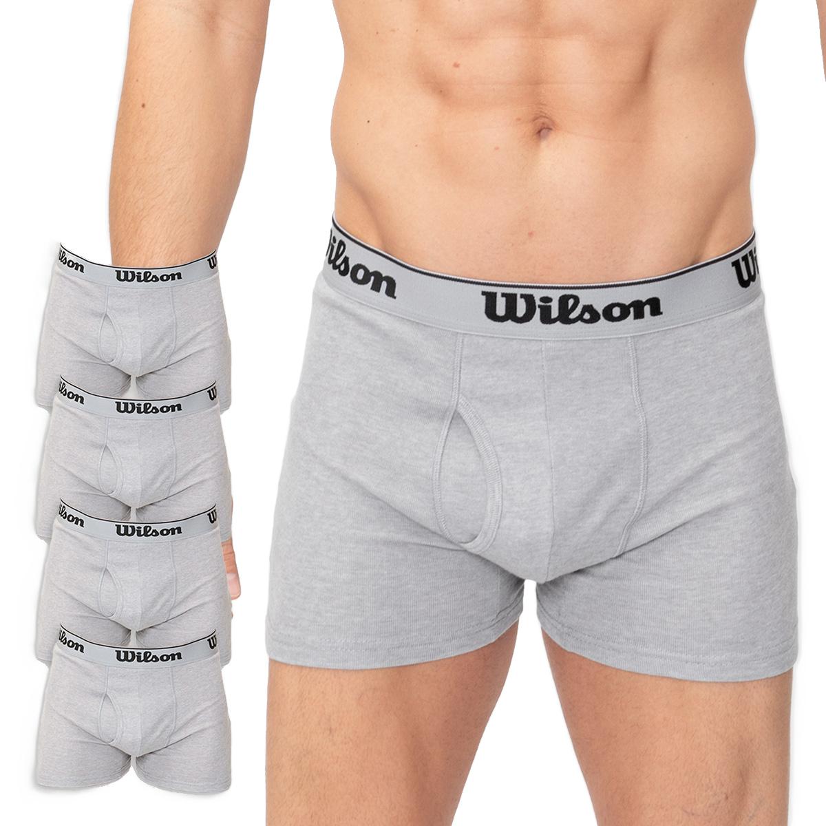 Pack 4 Bóxers Medios Wilson Jaspeados Confort Hombre - Sports Center