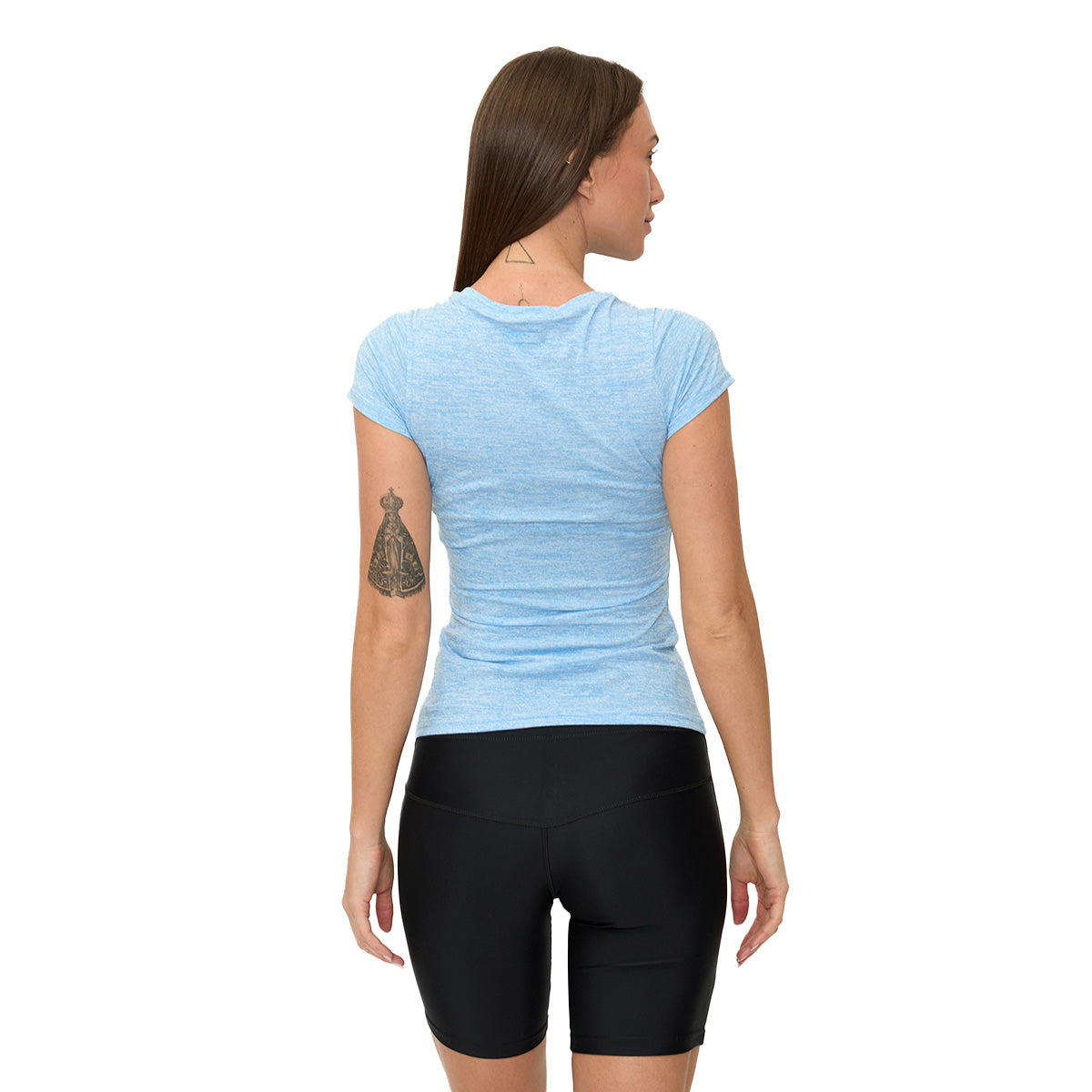 Playera Wilson Cuello V Jaspeada para Mujer - Sports Center