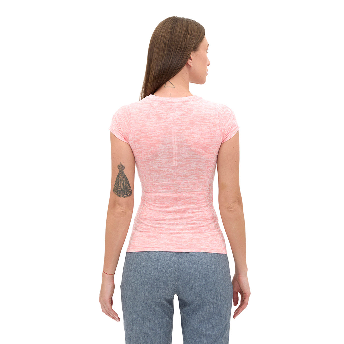 Playera Wilson Cuello V Jaspeada para Mujer - Sports Center