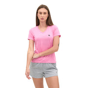 Playera Wilson Jaspeada Cuello V Slim Fit Mujer - Sports Center