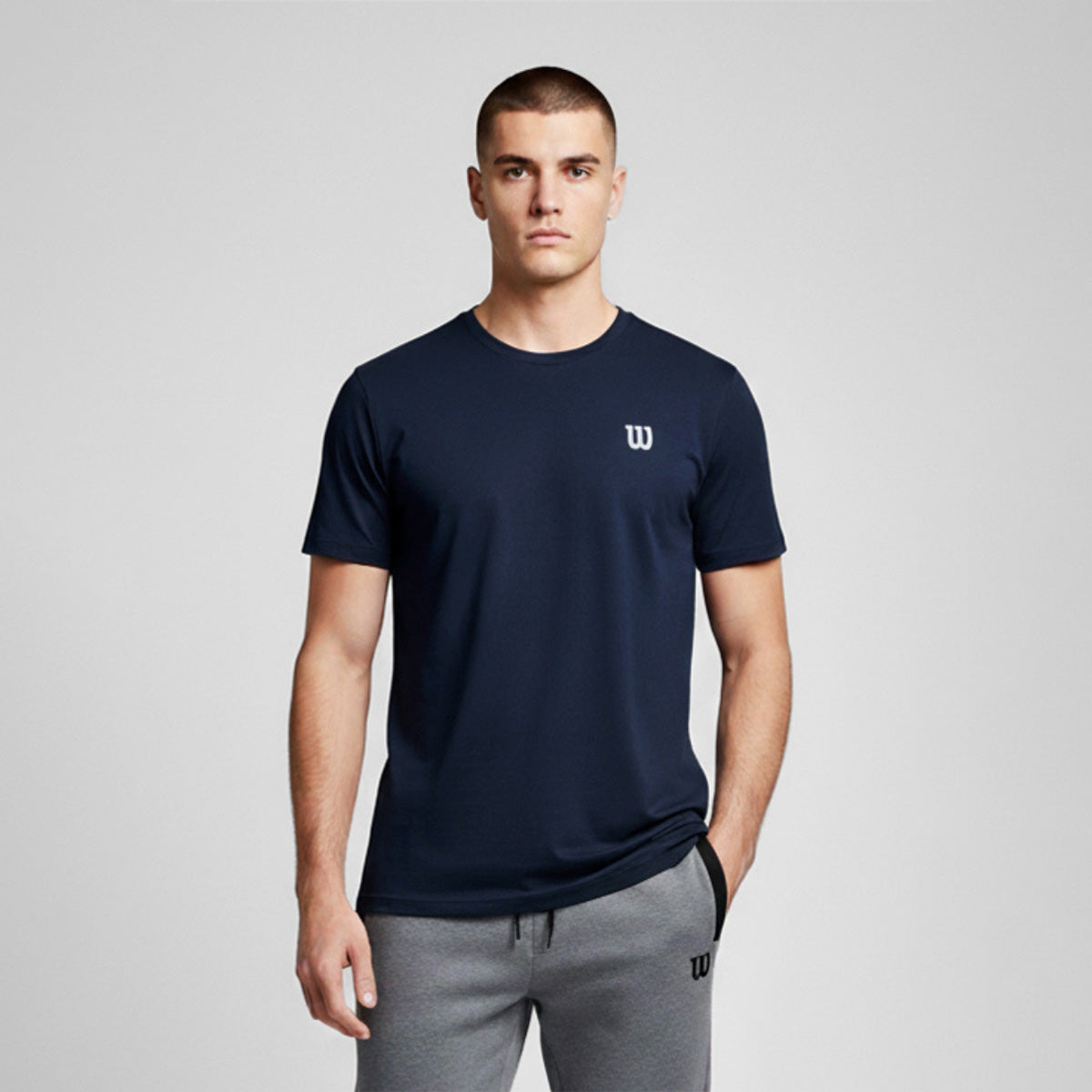 Playera Wilson Polyspun Cuello Redondo Lisa para Hombre