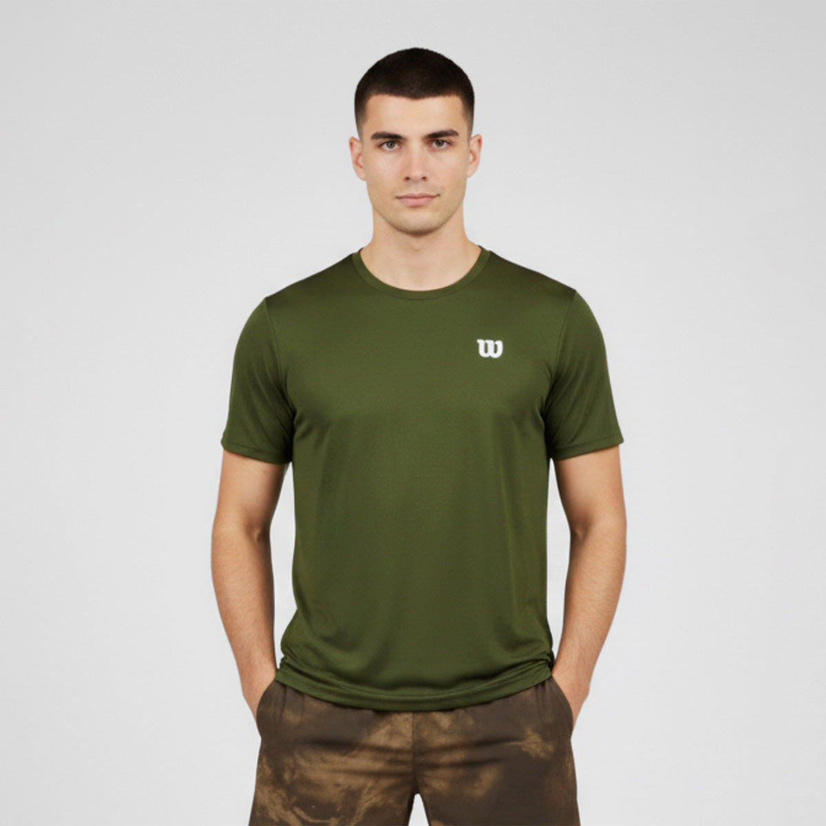 Playera Wilson Polyspun Cuello Redondo Lisa para Hombre