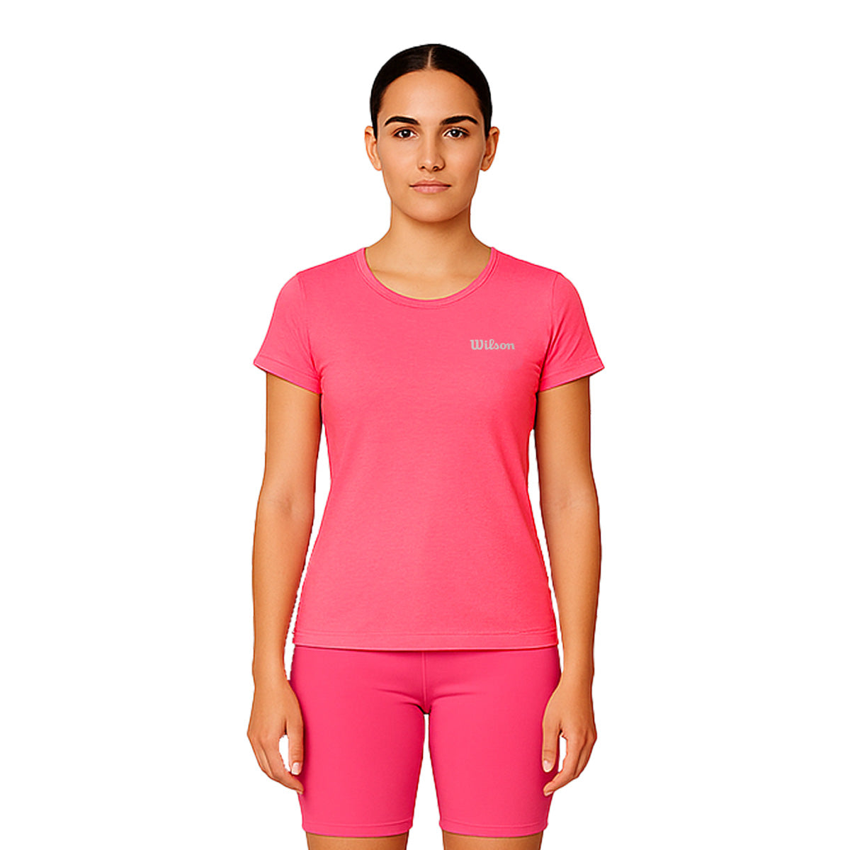 Playera Wilson Polyspun Jaspeada Cuello Redondo Mujer - Sports Center