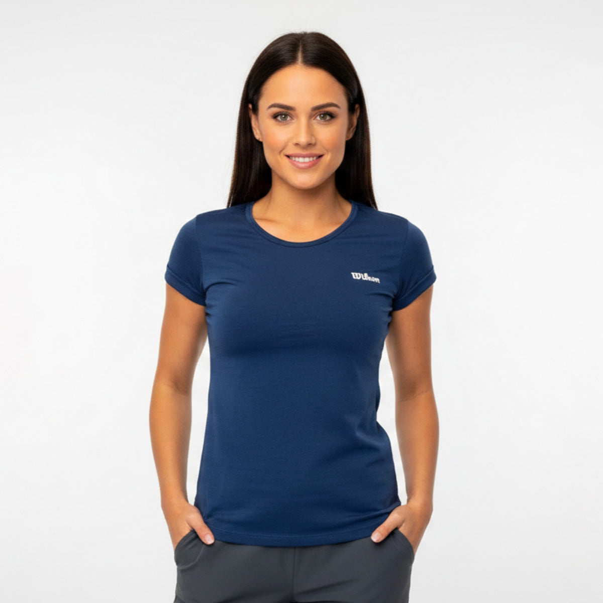 Playera Wilson Polyspun Cuello Redondo Lisa para Mujer