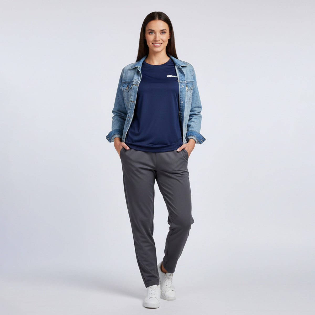 Playera Wilson Polyspun Cuello Redondo Lisa para Mujer