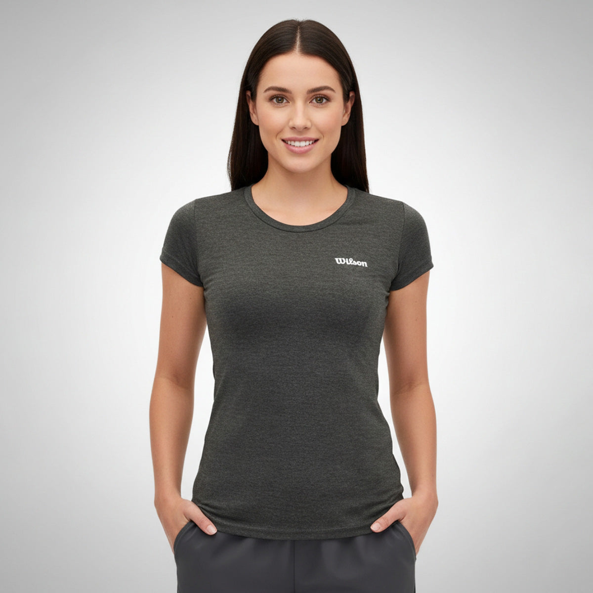 Playera Wilson Polyspun Cuello Redondo Lisa para Mujer