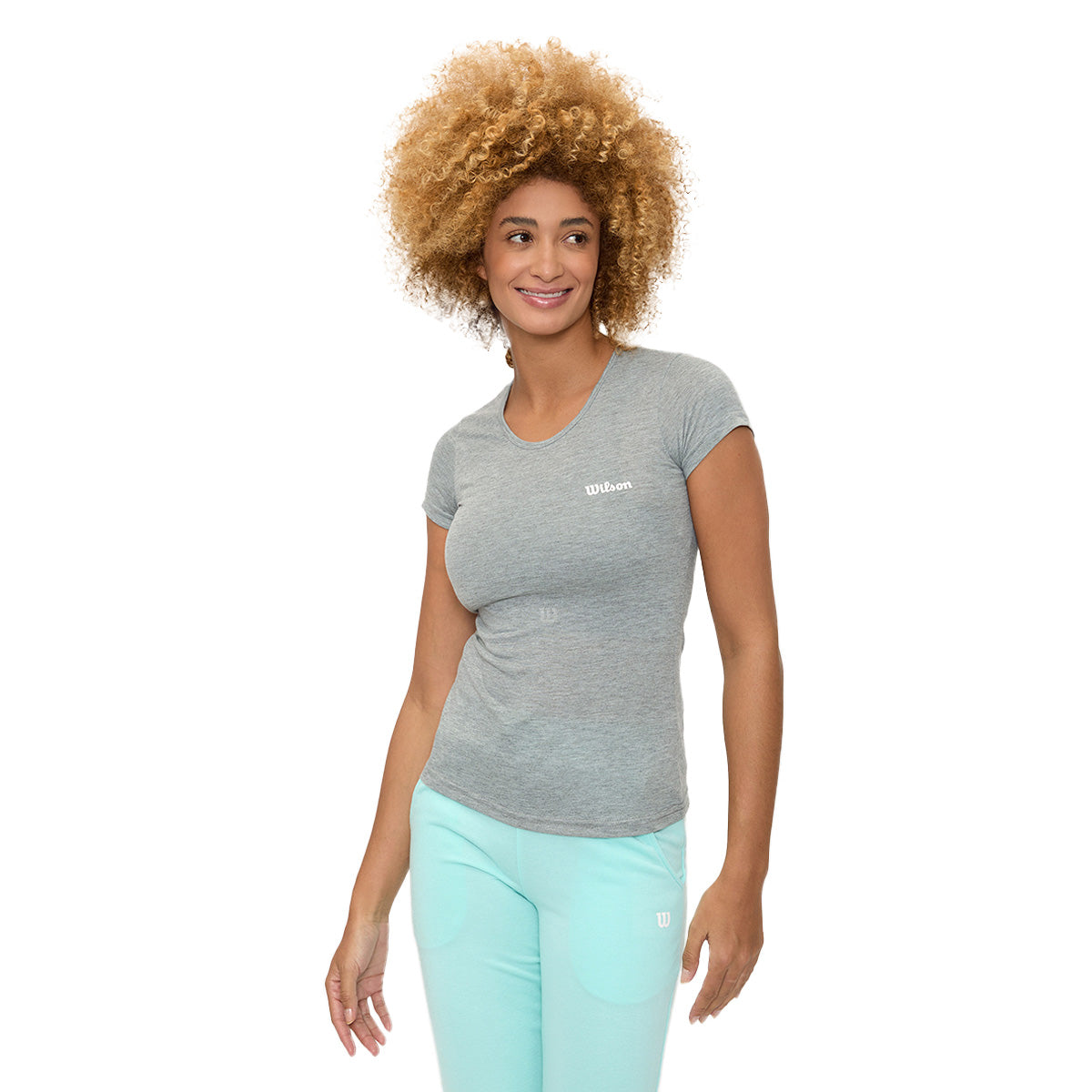 Playera Wilson Polyspun Cuello Redondo Lisa para Mujer