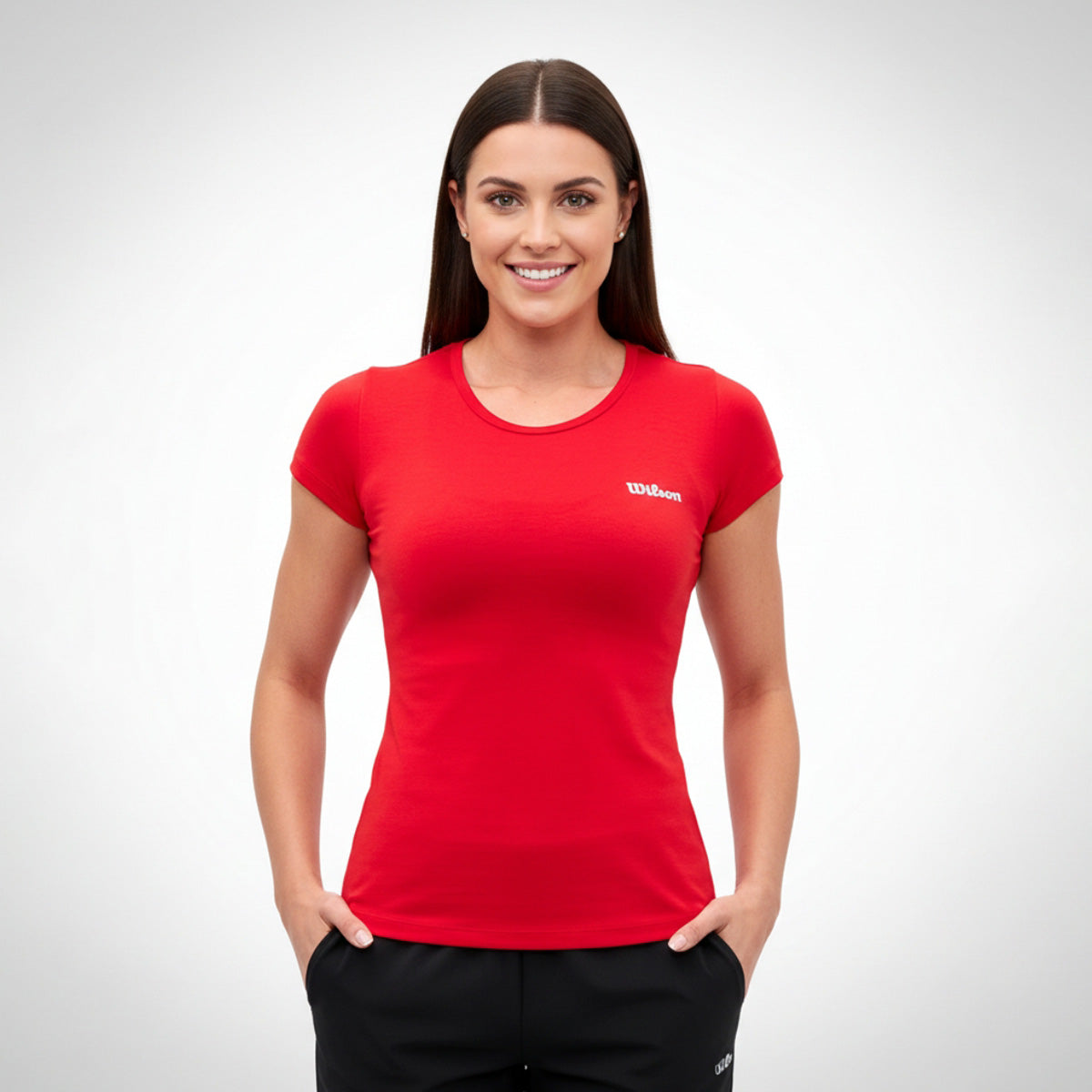 Playera Wilson Polyspun Cuello Redondo Lisa para Mujer