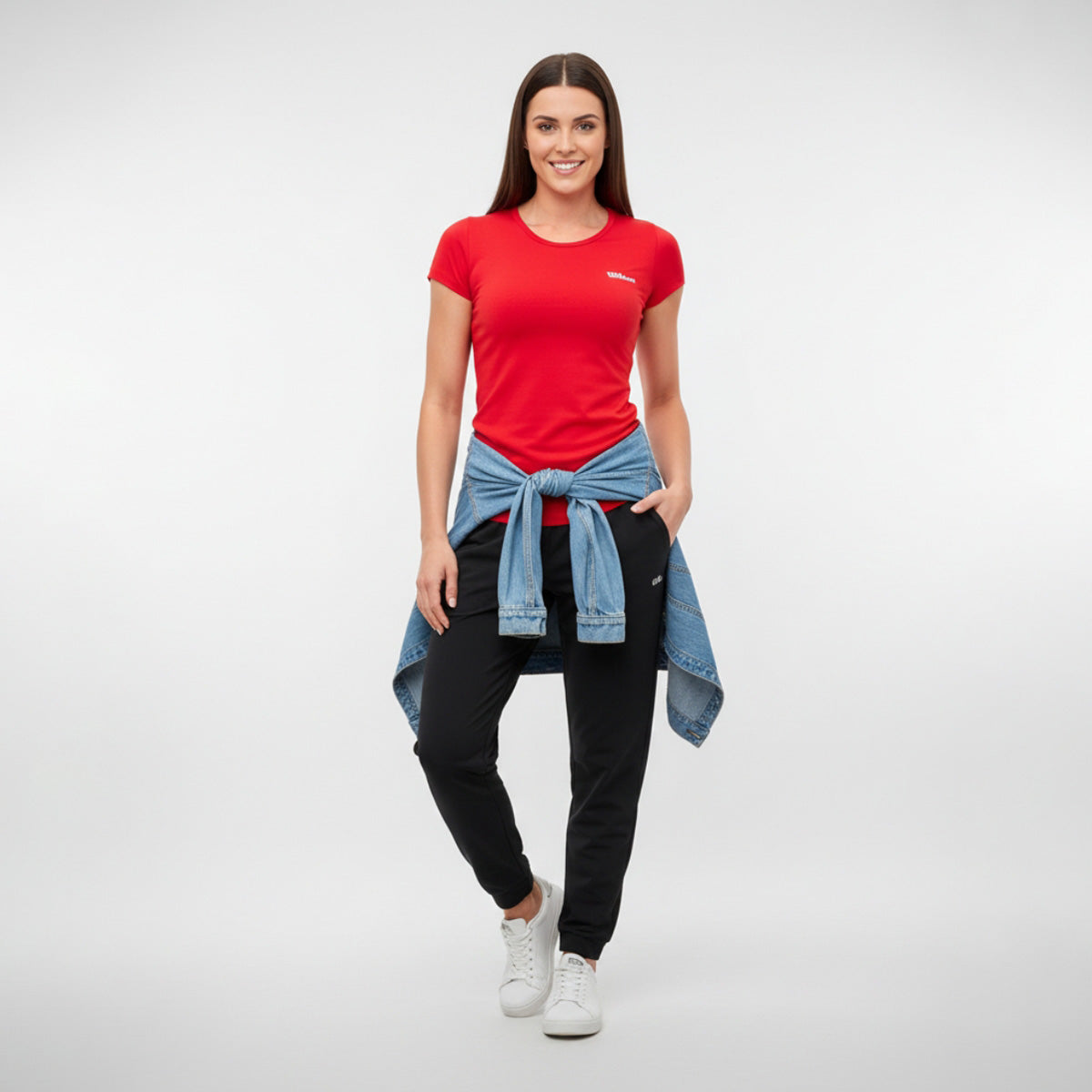 Playera Wilson Polyspun Cuello Redondo Lisa para Mujer